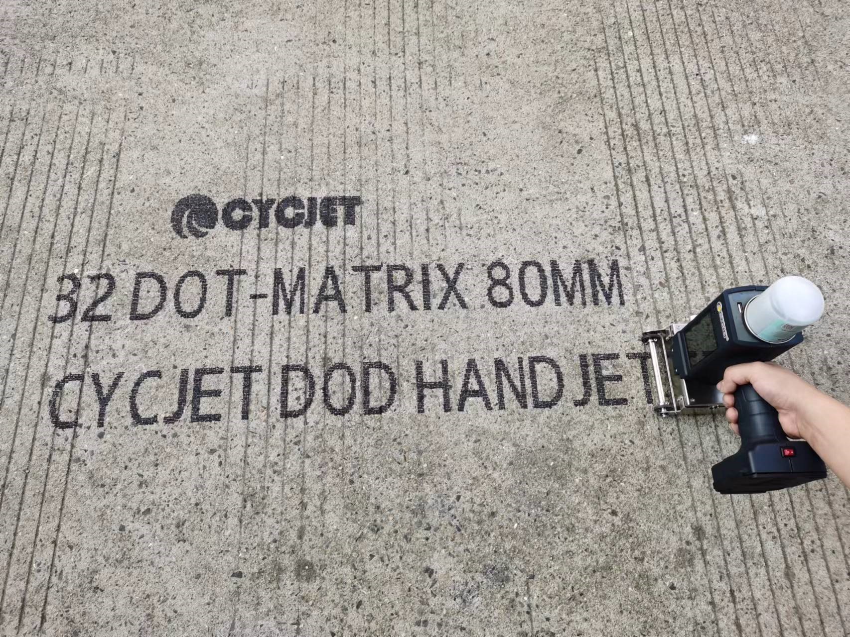 طابعات نفث الحبر المحمولة لمواد البناء